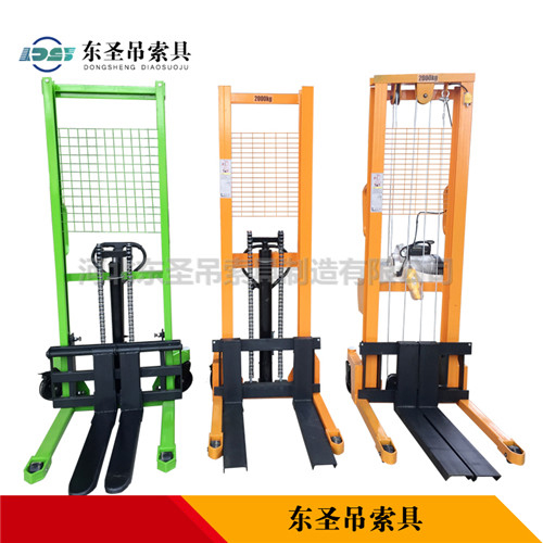 堆高車系列產(chǎn)品--河北東圣吊索具制造有限公司--小型攪拌機|石材夾具|液壓堆高車|手動叉車