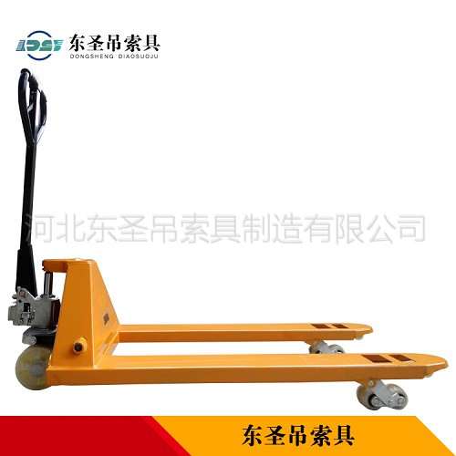 手動升高叉車產品側面展示--河北東圣吊索具制造有限公司--小型攪拌機|石材夾具|液壓堆高車|手動叉車